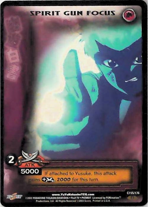 Yu Yu Hakusho TCG | Spirit Gun Focus - Ghost Files C155 [1st Ed.] | The Nerd Merchant