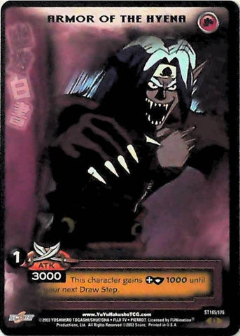 Yu Yu Hakusho TCG | Armor of the Hyena - Ghost Files ST165 [1st Ed.] | The Nerd Merchant