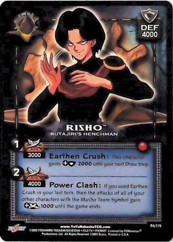 Yu Yu Hakusho TCG | Risho, Butajiri's Henchman - Ghost Files R4 | The Nerd Merchant