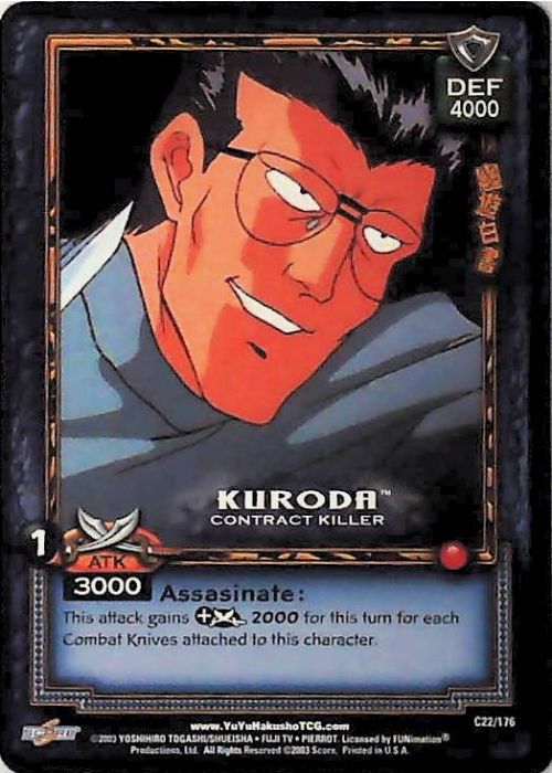 Yu Yu Hakusho TCG | Kuroda, Contract Killer - Ghost Files C22 | The Nerd Merchant