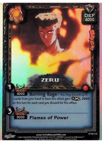 Yu Yu Hakusho TCG | Zeru (Foil) - Ghost Files ST48 | The Nerd Merchant