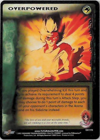 Yu Yu Hakusho TCG | Overpowered - Ghost Files C61 | The Nerd Merchant