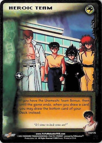 Yu Yu Hakusho TCG | Heroic Team - Ghost Files C63 | The Nerd Merchant