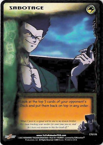 Yu Yu Hakusho TCG | Sabotage - Ghost Files C75 | The Nerd Merchant