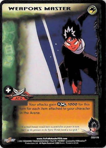 Yu Yu Hakusho TCG | Weapons Master - Ghost Files C83 | The Nerd Merchant