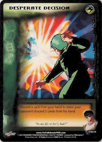 Yu Yu Hakusho TCG | Desperate Decision - Ghost Files ST96 | The Nerd Merchant