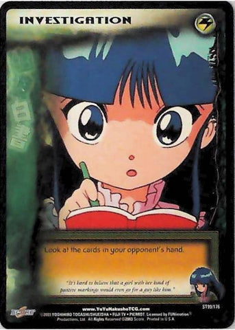 Yu Yu Hakusho TCG | Investigation - Ghost Files ST99 | The Nerd Merchant