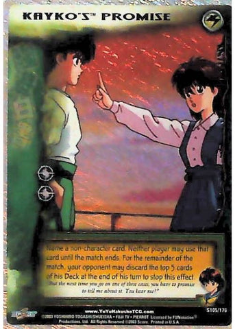 Yu Yu Hakusho TCG | Kayko's Promise (Foil) - Ghost Files S105 | The Nerd Merchant