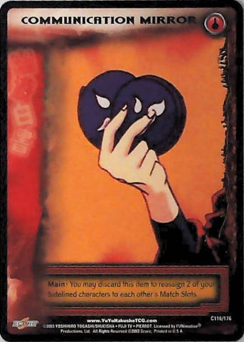 Yu Yu Hakusho TCG | Communication Mirror/Pocket Communicator - Ghost Files C116 | The Nerd Merchant