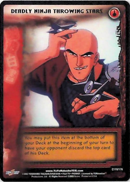 Yu Yu Hakusho TCG | Deadly Ninja Throwing Stars - Ghost Files C119 | The Nerd Merchant