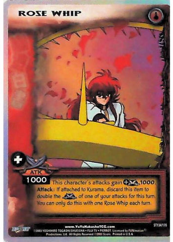 Yu Yu Hakusho TCG | Rose Whip (Foil) - Ghost Files ST134 | The Nerd Merchant