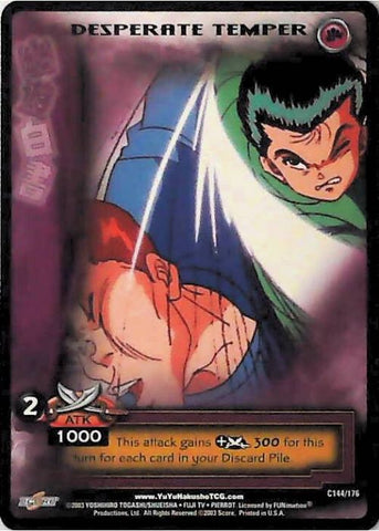 Yu Yu Hakusho TCG | Desperate Temper - Ghost Files C144 | The Nerd Merchant