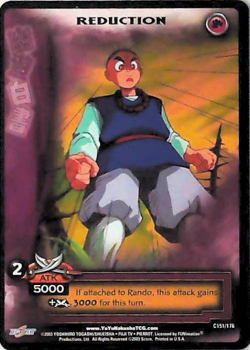 Yu Yu Hakusho TCG | Reduction - Ghost Files C151 | The Nerd Merchant