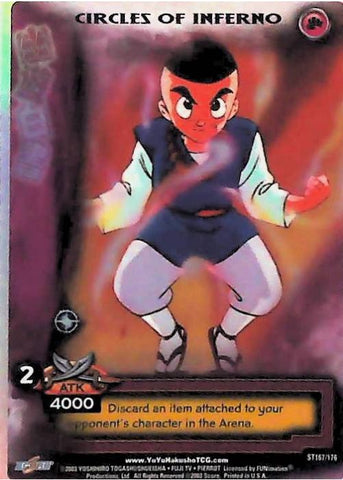Yu Yu Hakusho TCG | Circles of Inferno (Foil) - Ghost Files ST167 | The Nerd Merchant