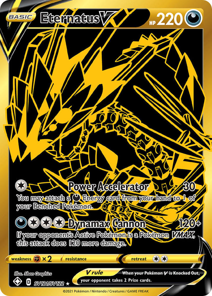 Pokemon | Eternatus V (SV121/SV122) [Sword & Shield: Shining Fates] | The Nerd Merchant