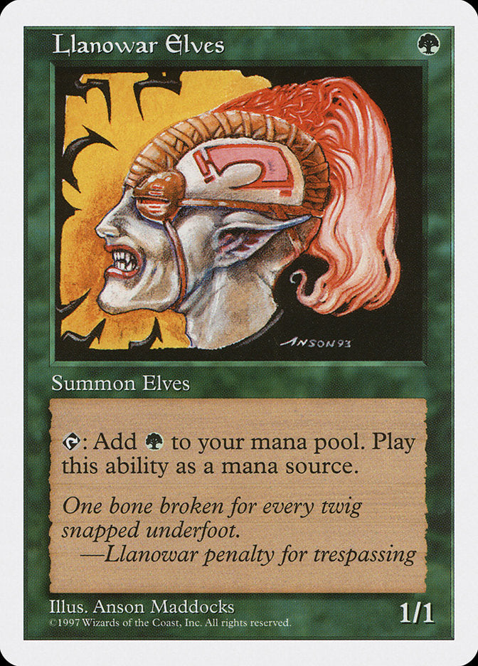 Magic | Llanowar Elves [Fifth Edition] | The Nerd Merchant