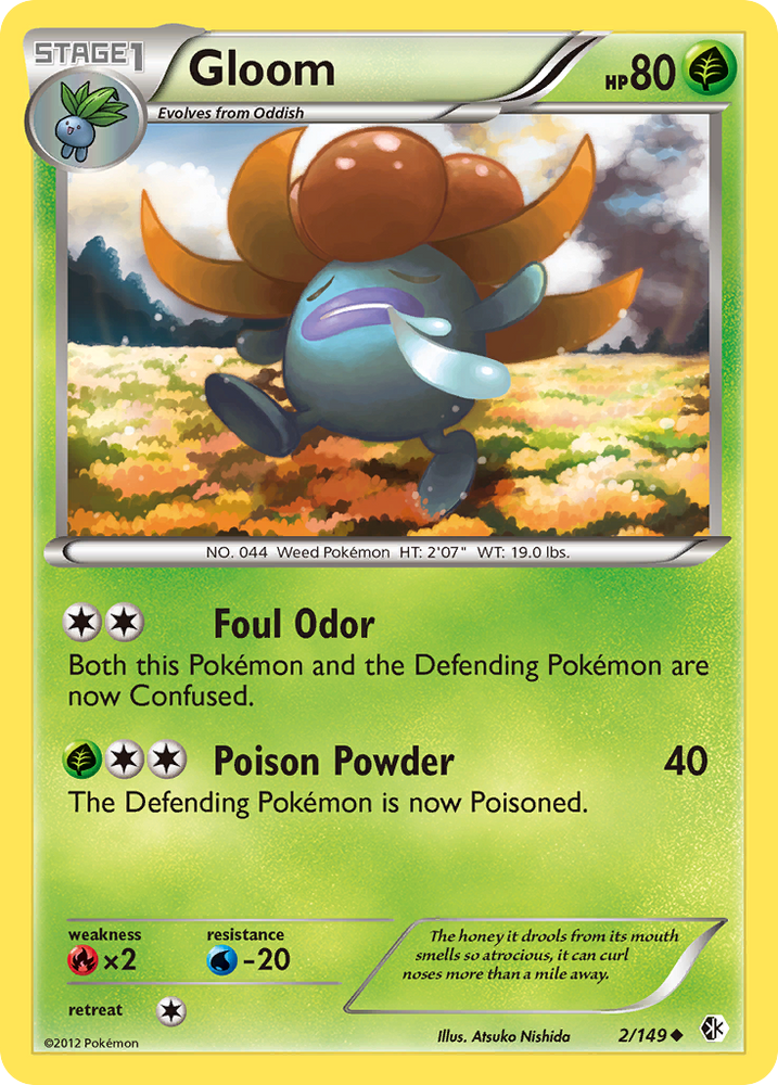 Pokemon | Gloom (2/149) [Black & White: Boundaries Crossed] | The Nerd Merchant