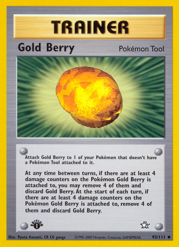 Pokemon | Gold Berry (93/111) [Neo Genesis 1st Edition] | The Nerd Merchant