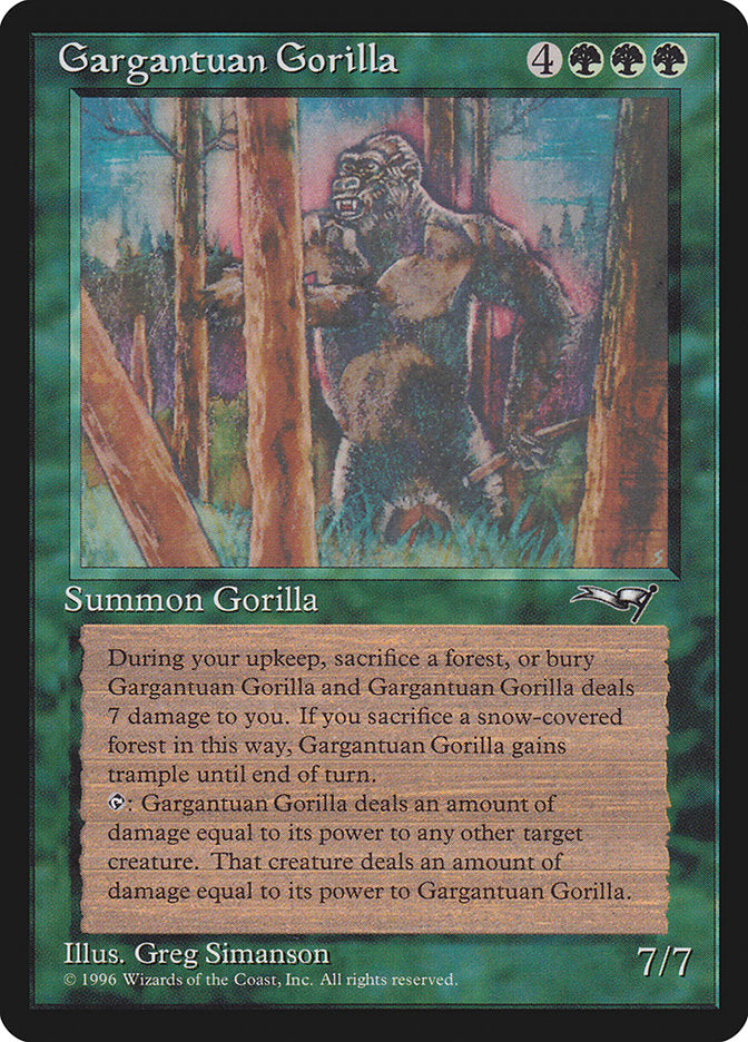 Magic | Gargantuan Gorilla [Alliances] | The Nerd Merchant