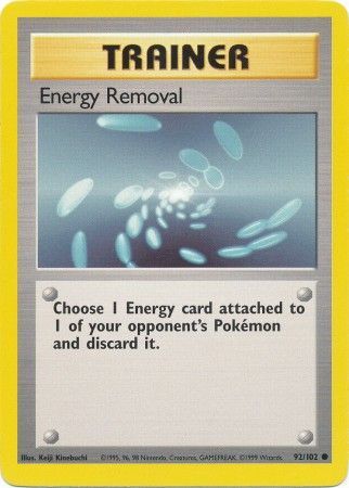 Pokemon | Energy Removal (92/102) [Base Set Unlimited] | The Nerd Merchant
