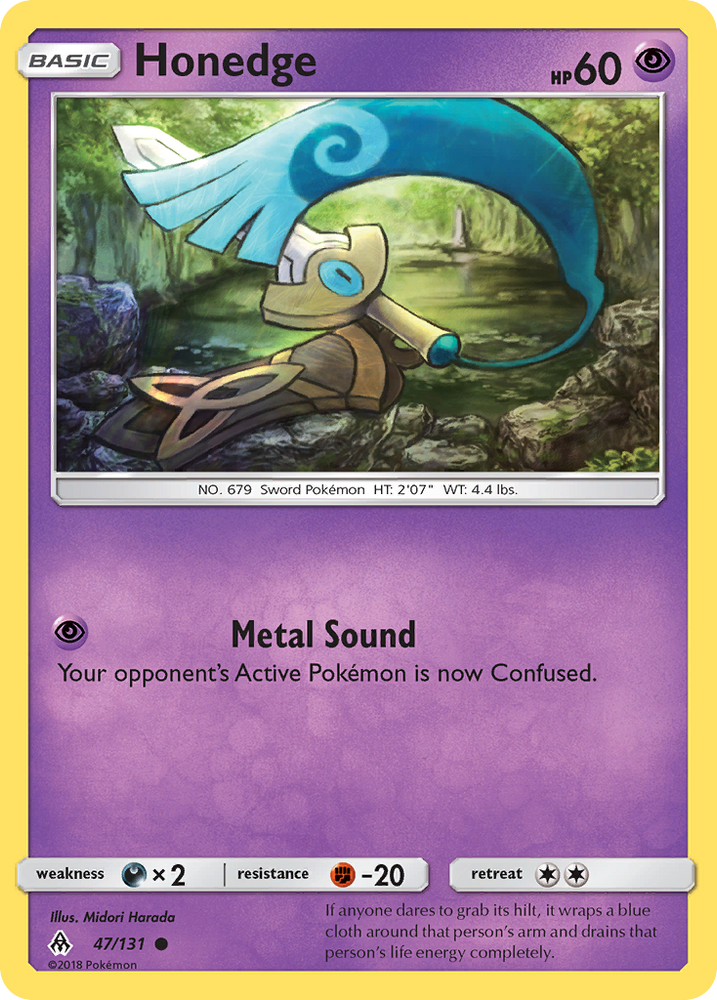 Pokemon | Honedge (47/131) [Sun & Moon: Forbidden Light] | The Nerd Merchant