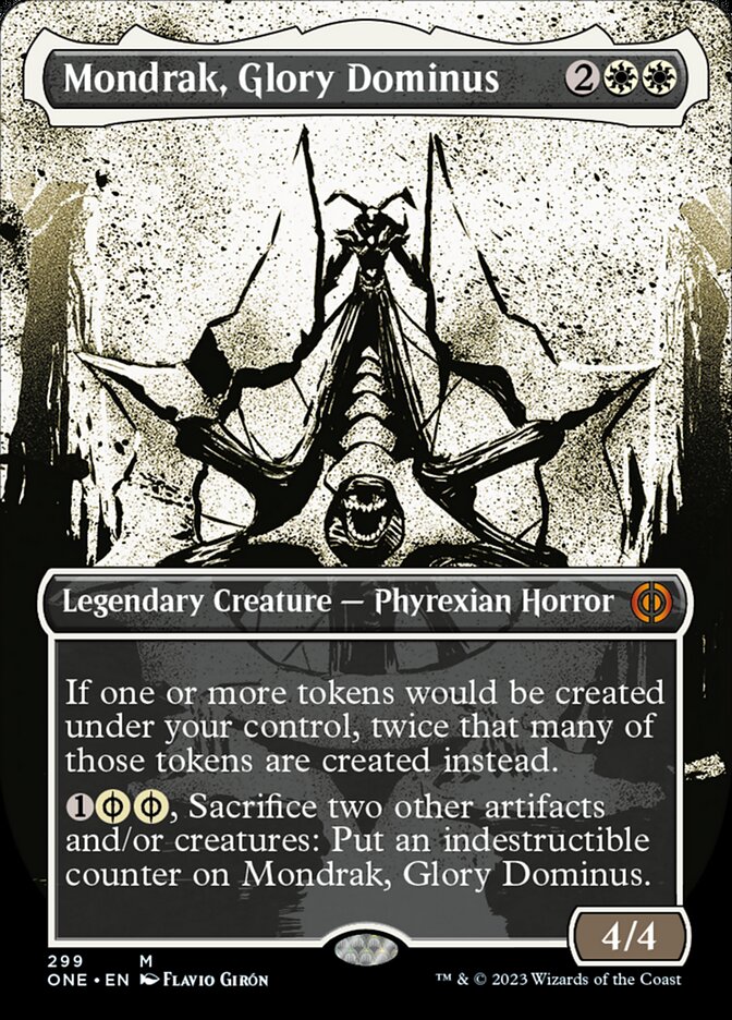 Mondrak, Glory Dominus (Borderless Ichor) [Phyrexia: All Will Be One]