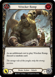 Flesh and Blood TCG | Wrecker Romp (Blue) [U-WTR031] (Welcome to Rathe Unlimited)  Unlimited Rainbow Foil | The Nerd Merchant