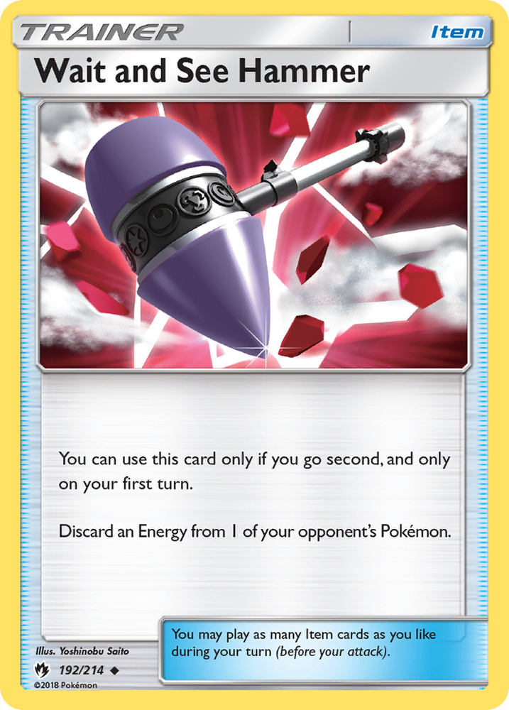 Pokemon | Wait and See Hammer (192/214) [Sun & Moon: Lost Thunder] | The Nerd Merchant
