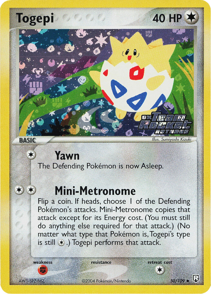 Pokemon | Togepi (50/109) (Stamped) [EX: Team Rocket Returns] | The Nerd Merchant