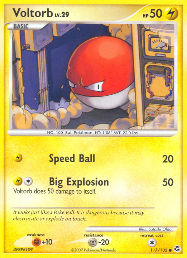 Pokemon | Voltorb (117/132) [Diamond & Pearl: Secret Wonders] | The Nerd Merchant