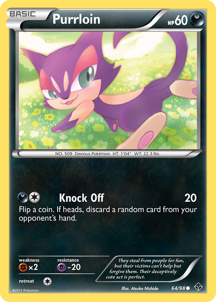 Pokemon | Purrloin (64/98) [Black & White: Emerging Powers] | The Nerd Merchant