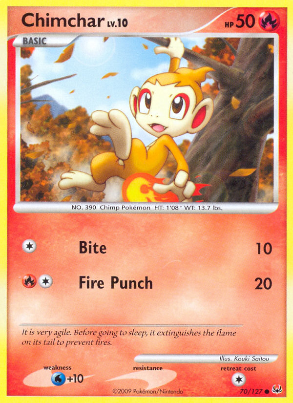 Pokemon | Chimchar (70/127) [Platinum: Base Set] | The Nerd Merchant