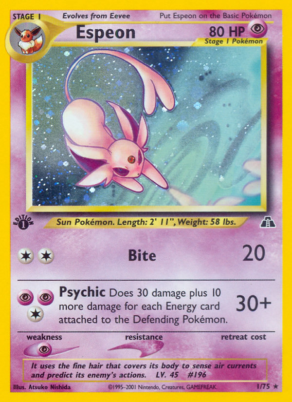 Pokemon | Espeon (1/75) [Neo Discovery 1st Edition] | The Nerd Merchant