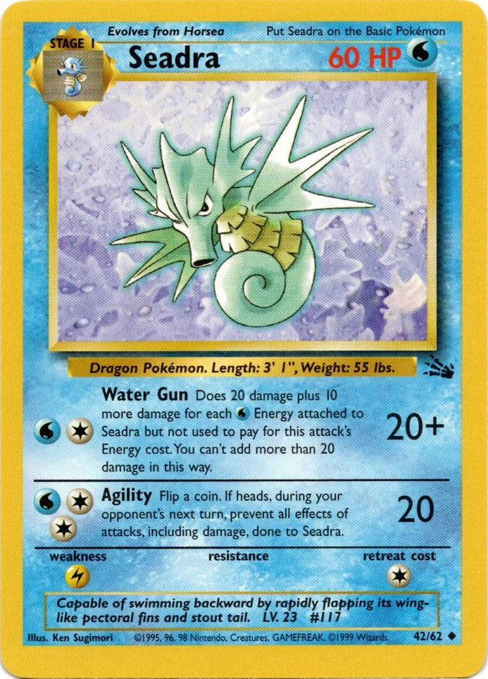 Pokemon | Seadra (42/62) [Fossil Unlimited] | The Nerd Merchant