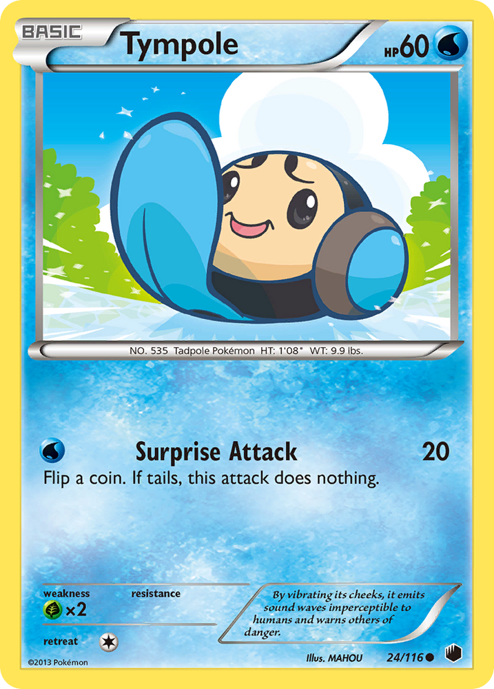 Pokemon | Tympole (24/116) [Black & White: Plasma Freeze] | The Nerd Merchant