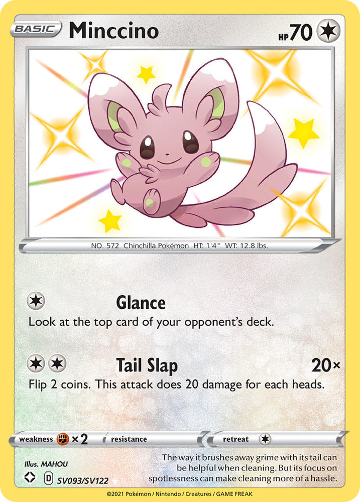 Pokemon | Minccino (SV093/SV122) [Sword & Shield: Shining Fates] | The Nerd Merchant