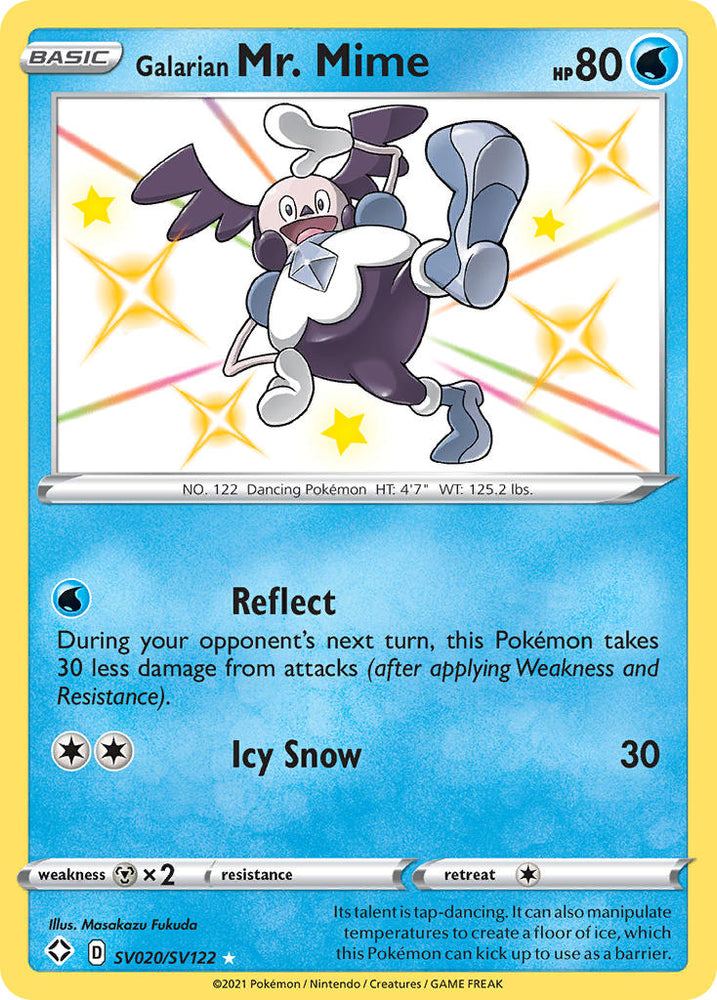 Pokemon | Galarian Mr. Mime (SV020/SV122) [Sword & Shield: Shining Fates] | The Nerd Merchant