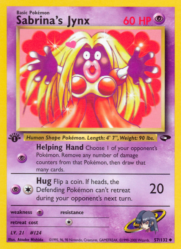 Pokemon | Sabrina's Jynx (57/132) [Gym Challenge 1st Edition] | The Nerd Merchant