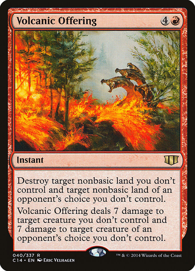 Magic | Volcanic Offering [Commander 2014] | The Nerd Merchant