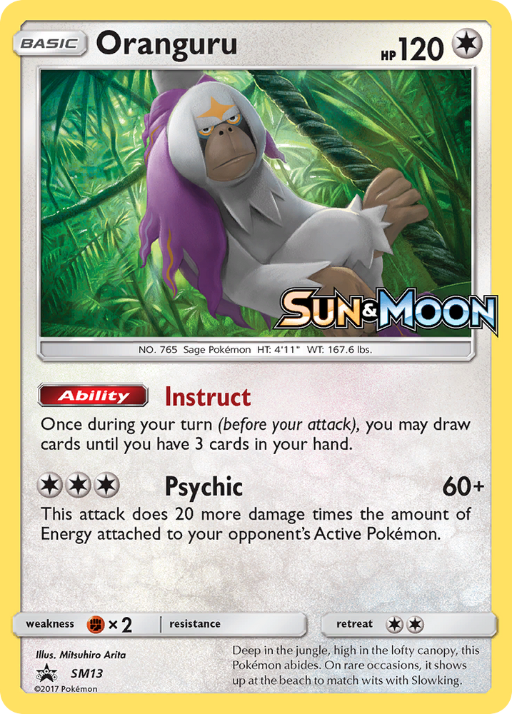 Pokemon | Oranguru (SM13) [Sun & Moon: Black Star Promos] | The Nerd Merchant