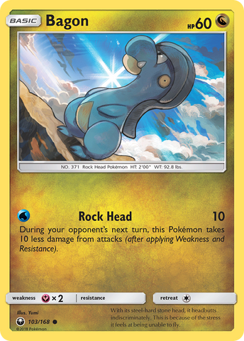 Pokemon | Bagon (103/168) [Sun & Moon: Celestial Storm] | The Nerd Merchant