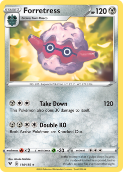Pokemon | Forretress (114/185) [Sword & Shield: Vivid Voltage] | The Nerd Merchant
