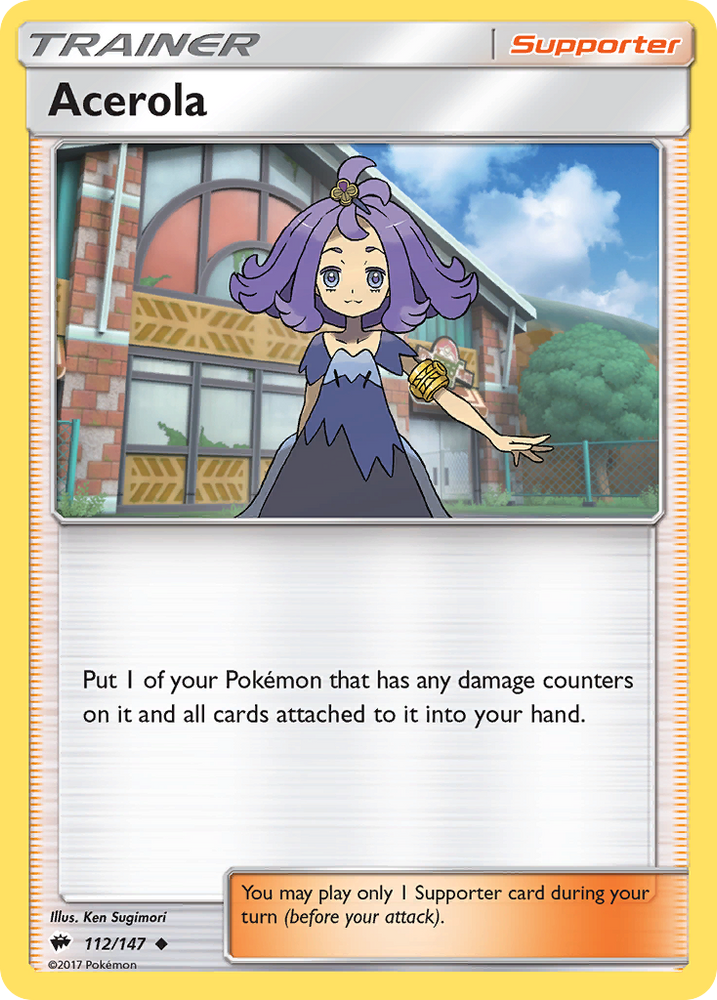 Pokemon | Acerola (112/147) [Sun & Moon: Burning Shadows] | The Nerd Merchant