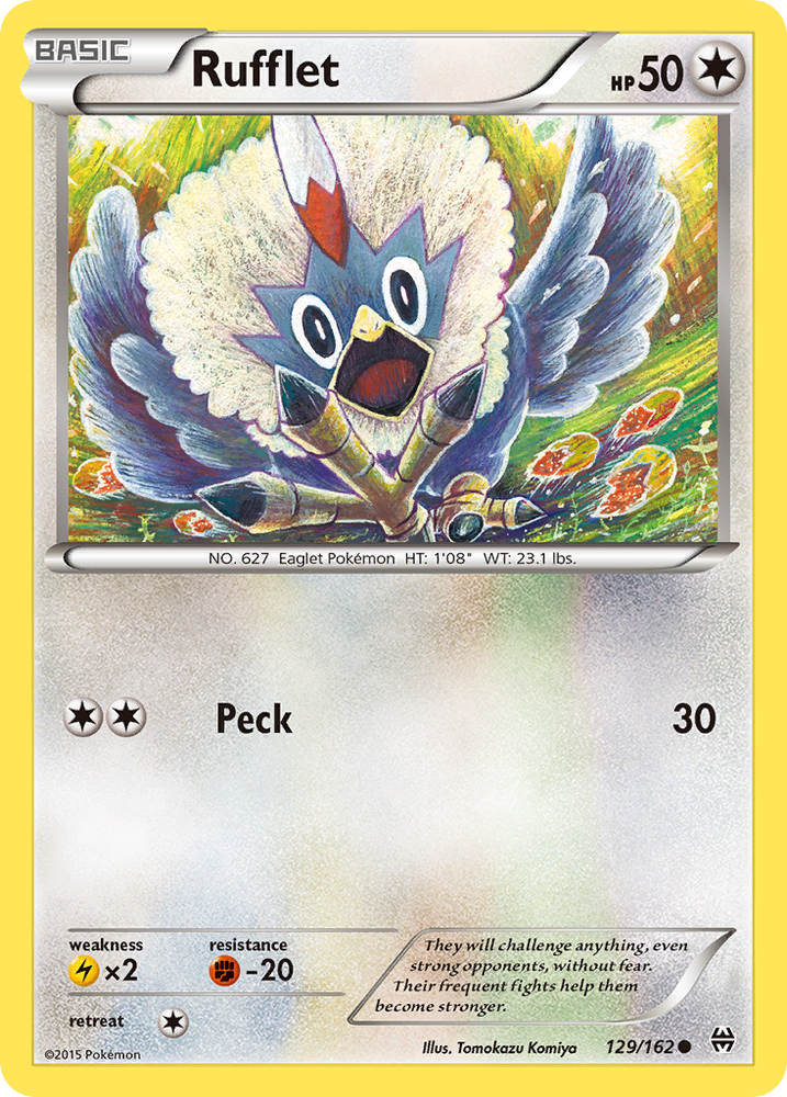 Pokemon | Rufflet (129/162) [XY: BREAKthrough] | The Nerd Merchant
