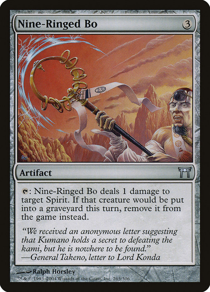 Magic | Nine-Ringed Bo [Champions of Kamigawa] | The Nerd Merchant