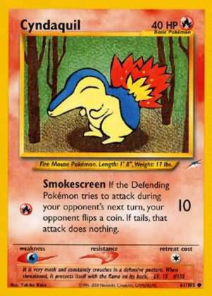 Pokemon | Cyndaquil (61/105) [Neo Destiny Unlimited] | The Nerd Merchant