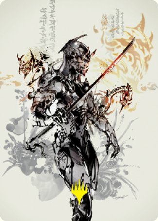 Magic | Satoru Umezawa 1 Art Card (Gold-Stamped Signature) [Kamigawa: Neon Dynasty Art Series] | The Nerd Merchant