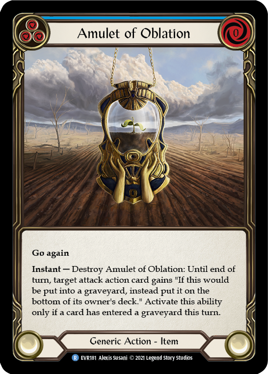 Flesh and Blood TCG | Amulet of Oblation [EVR181] (Everfest)  1st Edition Cold Foil | The Nerd Merchant