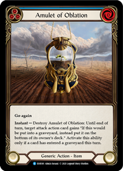 Flesh and Blood TCG | Amulet of Oblation [EVR181] (Everfest)  1st Edition Cold Foil | The Nerd Merchant