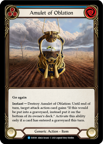 Flesh and Blood TCG | Amulet of Oblation [EVR181] (Everfest)  1st Edition Cold Foil | The Nerd Merchant